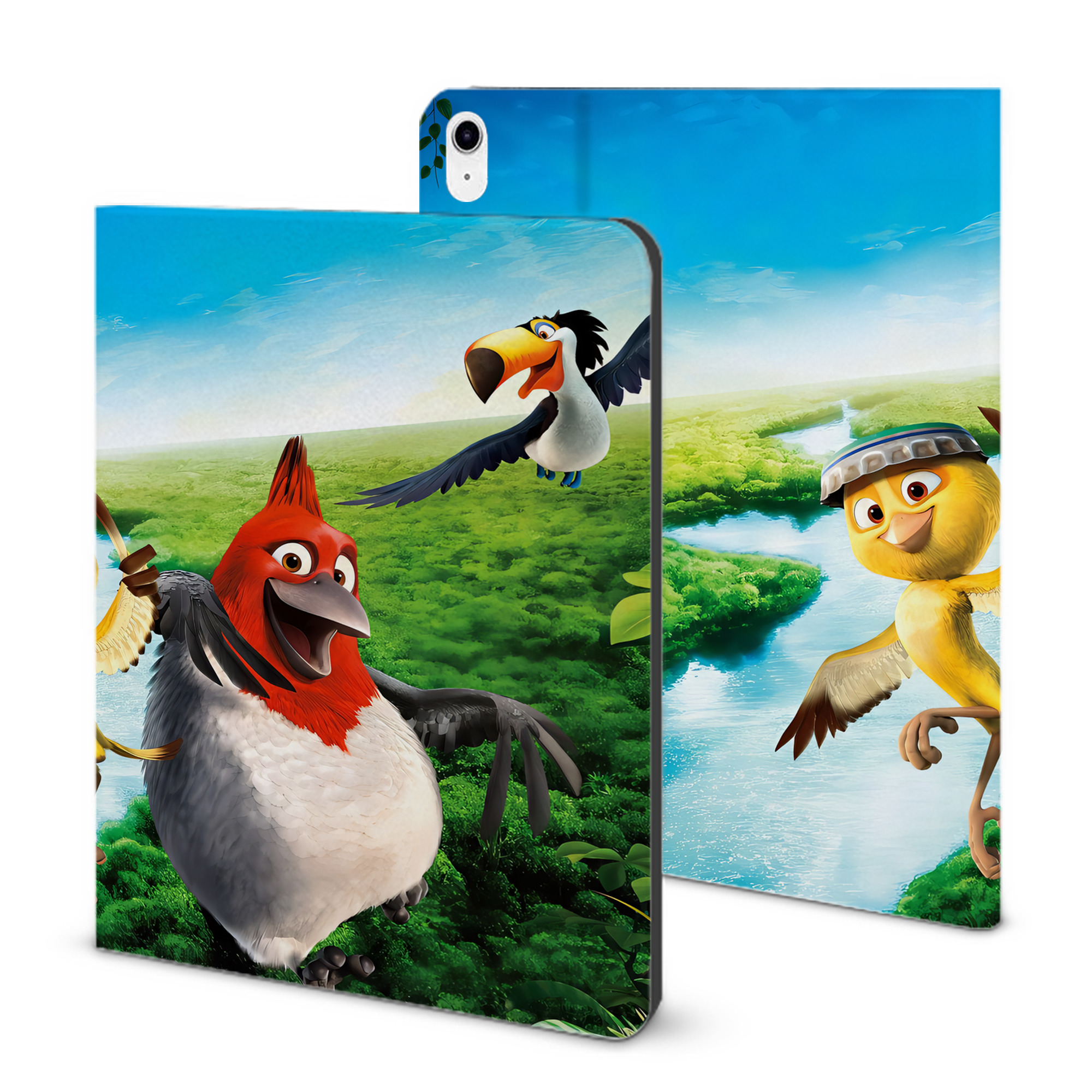 （画像用） Angry Birds アングリーバード IPad ケース ブック型 PUレザー TPU 耐衝撃 軽量 薄型 ペン収納なし 全面保護 IPad 各モデル対応